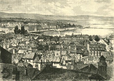 Geneva, Looking Towards the Lake, 1890 by Unbekannt