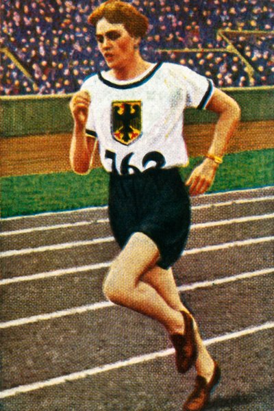 German runner Lina Radke by Unbekannt