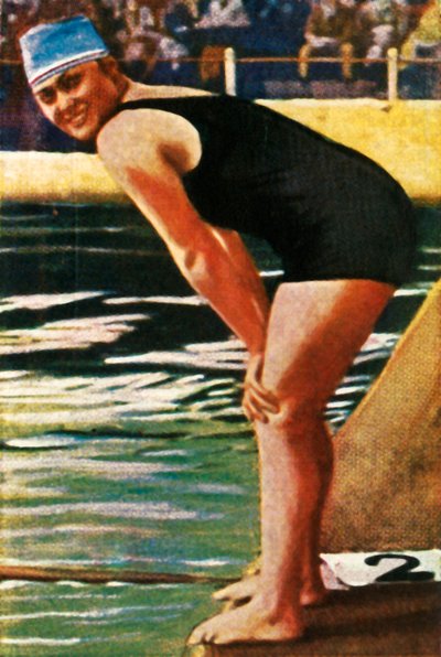 German swimmer Hilde Schrader, 1928 by Unbekannt