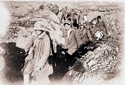 Germans Surrendering at Laffaux, Northern France by Unbekannt