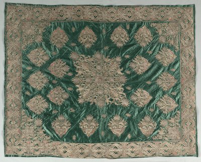 Gold-Thread Embroidered Cover by Unbekannt