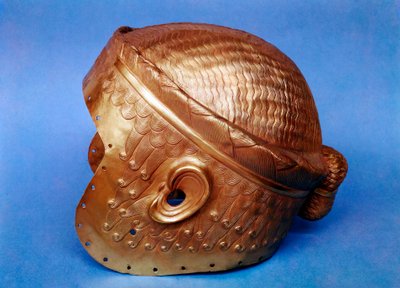 Gold Helmet from Mesopotamia by Unbekannt