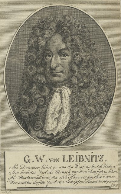 Gottfried Wilhelm Leibniz by Unbekannt