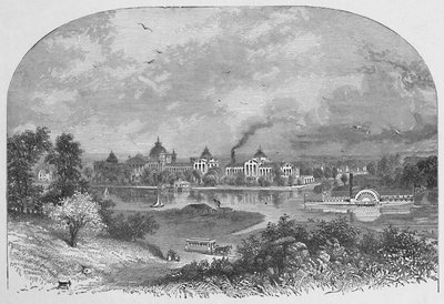 Government Buildings on Wards Island by Unbekannt
