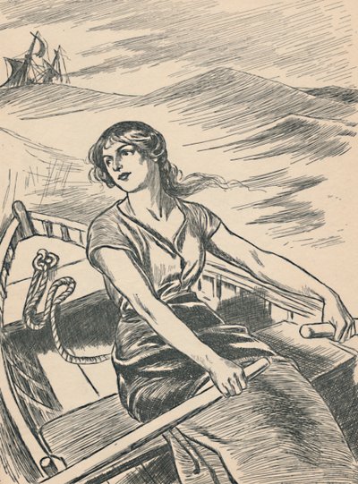 Grace Darling Rows Out To The Wreck, c1907 by Unbekannt