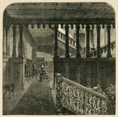 Grand Staircase, Holland House, c1876 by Unbekannt