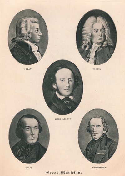 Great Musicians - Plate IV. by Unbekannt