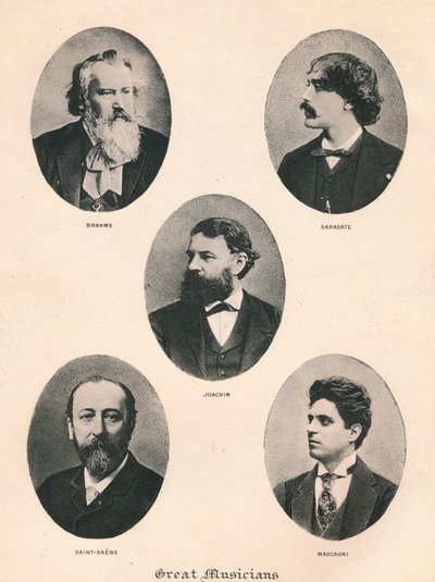 Great Musicians - Plate VII. by Unbekannt