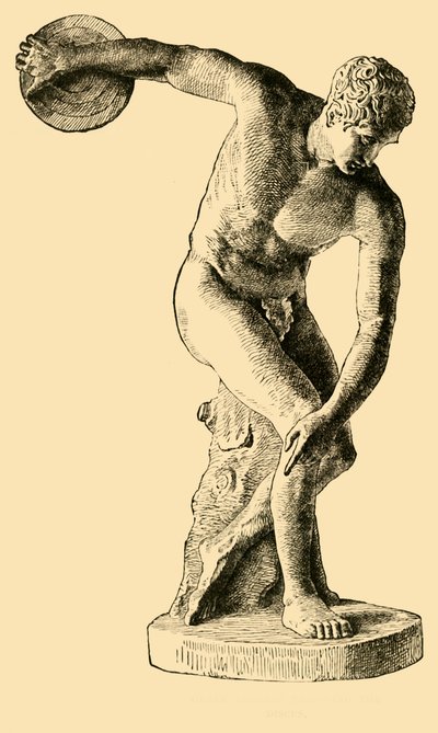 Greek Athlete Throwing the Discus by Unbekannt