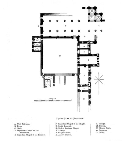 Ground Plan of Dryburgh by Unbekannt