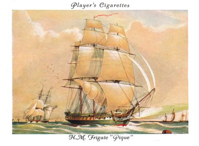 H.M. Frigate Pique by Unbekannt