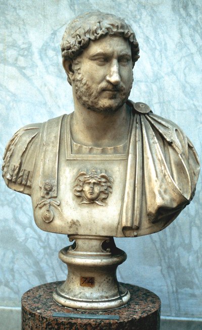 Hadrian, Roman Emperor from 117 by Unbekannt
