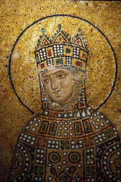 Empress Zoe (detail), Hagia Sophia Mosaic, Istanbul, Turkey by Unbekannt