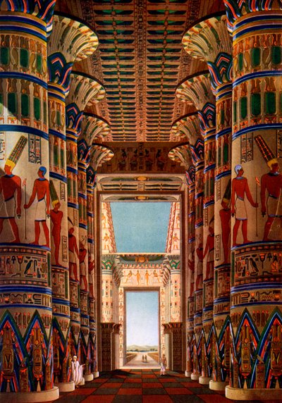 Hall of Columns, Karnak, Egypt, 1908-1909 by Unbekannt