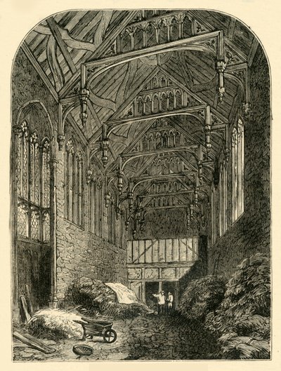 Hall of Eltham Palace in 1835, c1878 by Unbekannt