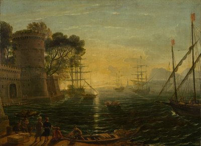 Harbor at Sunset, Late 17th Century by Unbekannt