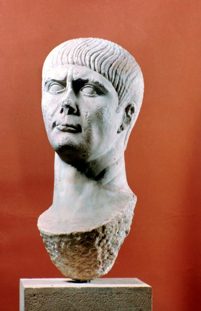 Head of Trajan, Roman Emperor by Unbekannt