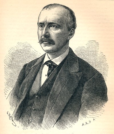 Heinrich Schliemann, German Archaeologist by Unbekannt