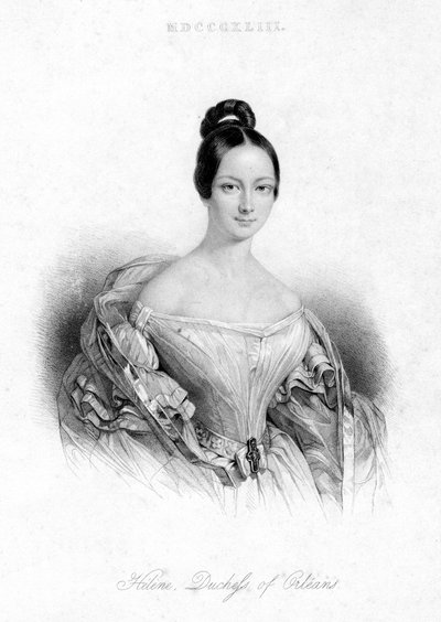 Helene Louise Elizabeth, Duchess of Orleans, 1843 by Unbekannt