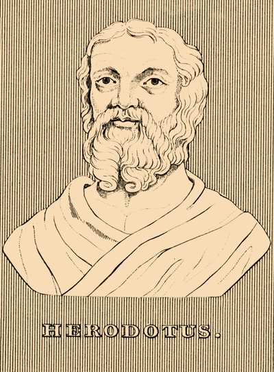 Herodotus, c484-c425 BC, 1830 by Unbekannt
