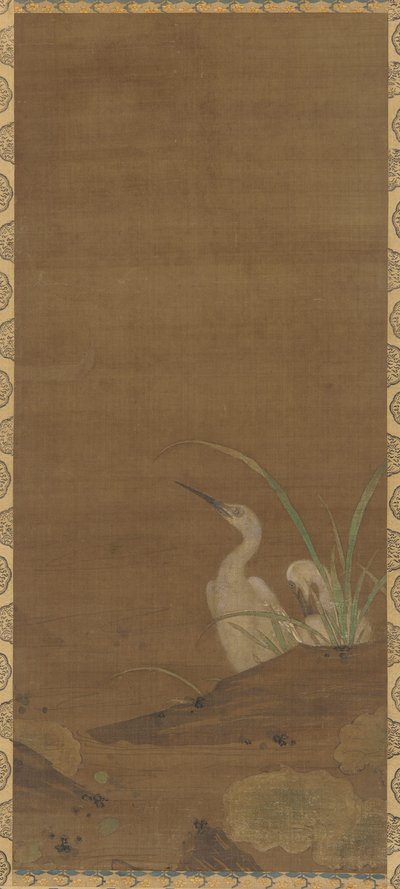 Herons and Water Plants by Unbekannt