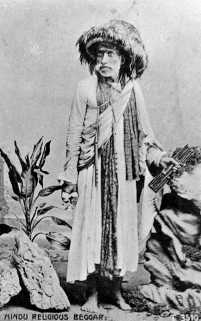 Hindu religious beggar, India by Unbekannt