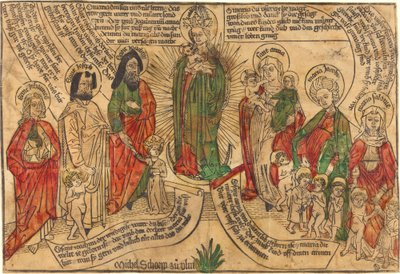 Holy Kinship, 1490-1500 by Unbekannt