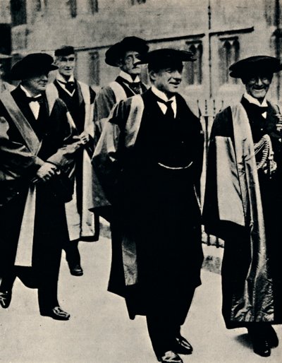 Honorary Degree at Oxford, 1925 by Unbekannt