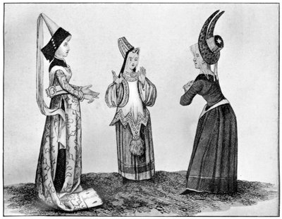 Horned and steeple headdresses, 15th century by Unbekannt