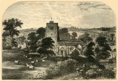 Hornsey Church in 1750 by Unbekannt