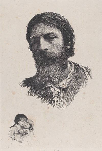 Hubert Herkomer A.R.A. and His Children by Unbekannt
