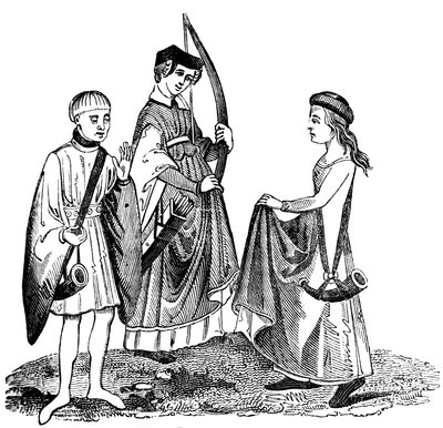 Hunting Dresses, 15th Century by Unbekannt