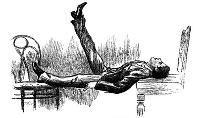 Hypnotised subject in a state of catalepsy, 1891 by Unbekannt