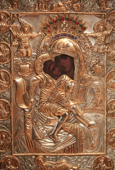 Icon in Saint-Antoine-le-Grand Orthodox Church, Saint-Laurent-en-Royans, France by Unbekannt