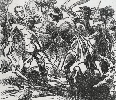 Illustration featuring Sexton Blake in Penny Popular by Unbekannt