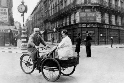 Improvised Bicycle Vehicle, German-occupied Paris by Unbekannt