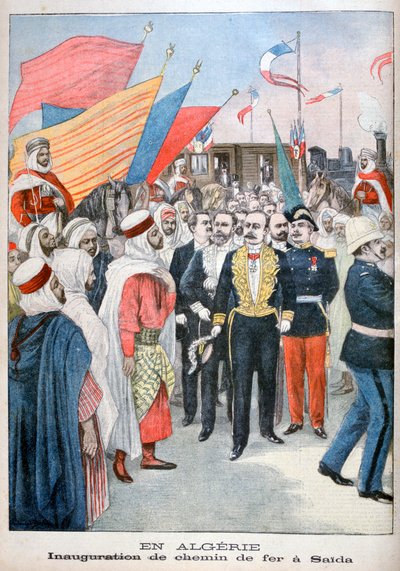 Inauguration of Railroad, Saida, Algeria, 1900 by Unbekannt