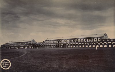Indian military barracks by Unbekannt