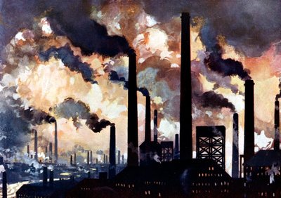 Industrial Pollution, Sheffield, Yorkshire, c1925 by Unbekannt
