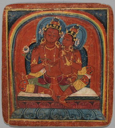 Initiation Card Tsakalis: Chenresi Avalokiteshvara, early 15th century by Unbekannt