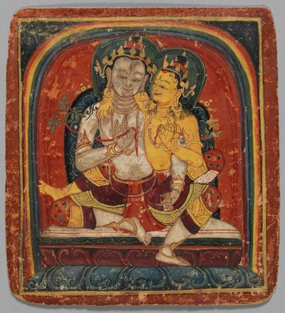 Initiation Card Tsakalis: Maitreya, early 15th century by Unbekannt