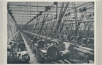 Interior of Cotton Mill, 1910 by Unbekannt