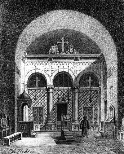 Interior of a Church, Egypt, 1881 by Unbekannt