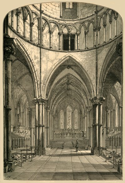 Interior of the Temple Church, 1870, 1897 by Unbekannt