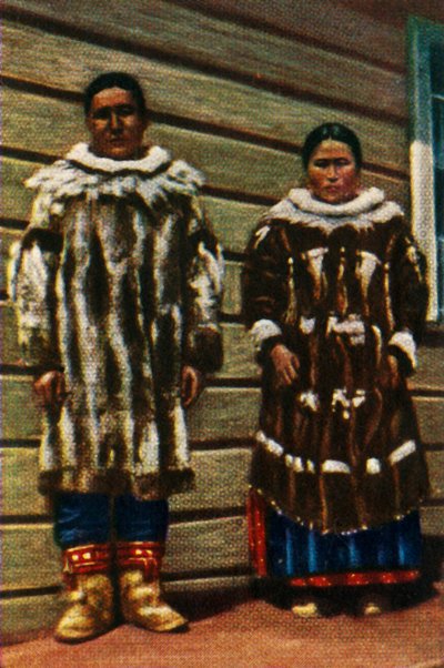 Inuit People from Alaska, Northern USA by Unbekannt