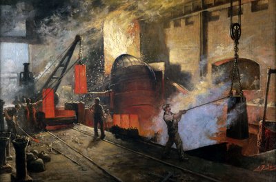 Iron-Making, Bessemer Manufacturing Bessemer Steel by Unbekannt