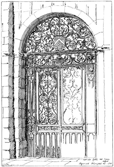 Iron Gates All Souls, Oxford by Unbekannt