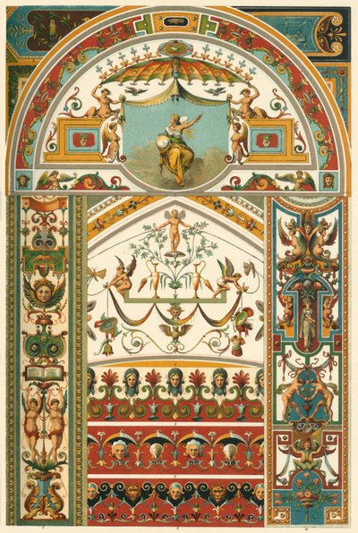 Italian Renaissance Ceiling and Wall Painting, 1898 by Unbekannt