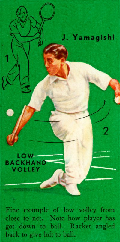 J. Yamagishi - Low Backhand Volley by Unbekannt