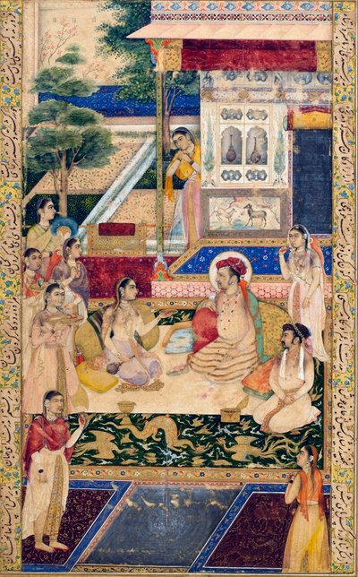 Jahangir and Prince Khurram with Nur Jahan by Unbekannt